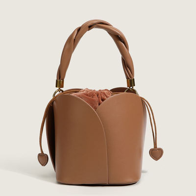 Anne – Modische Damenhandtasche aus veganem Leder mit Blumenmuster