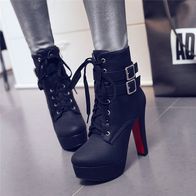 Rachael – Damenstiefel mit hohem Plateauabsatz