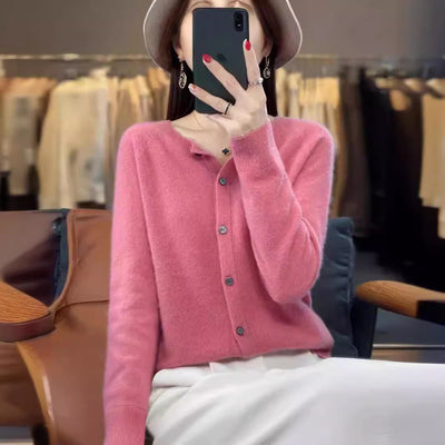 Emily – Merino Wollcardigan mit Kaschmir