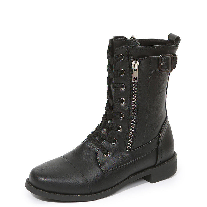 Dawn – Schnürstiefeletten mit Seitlichem Reißverschluss für Damen