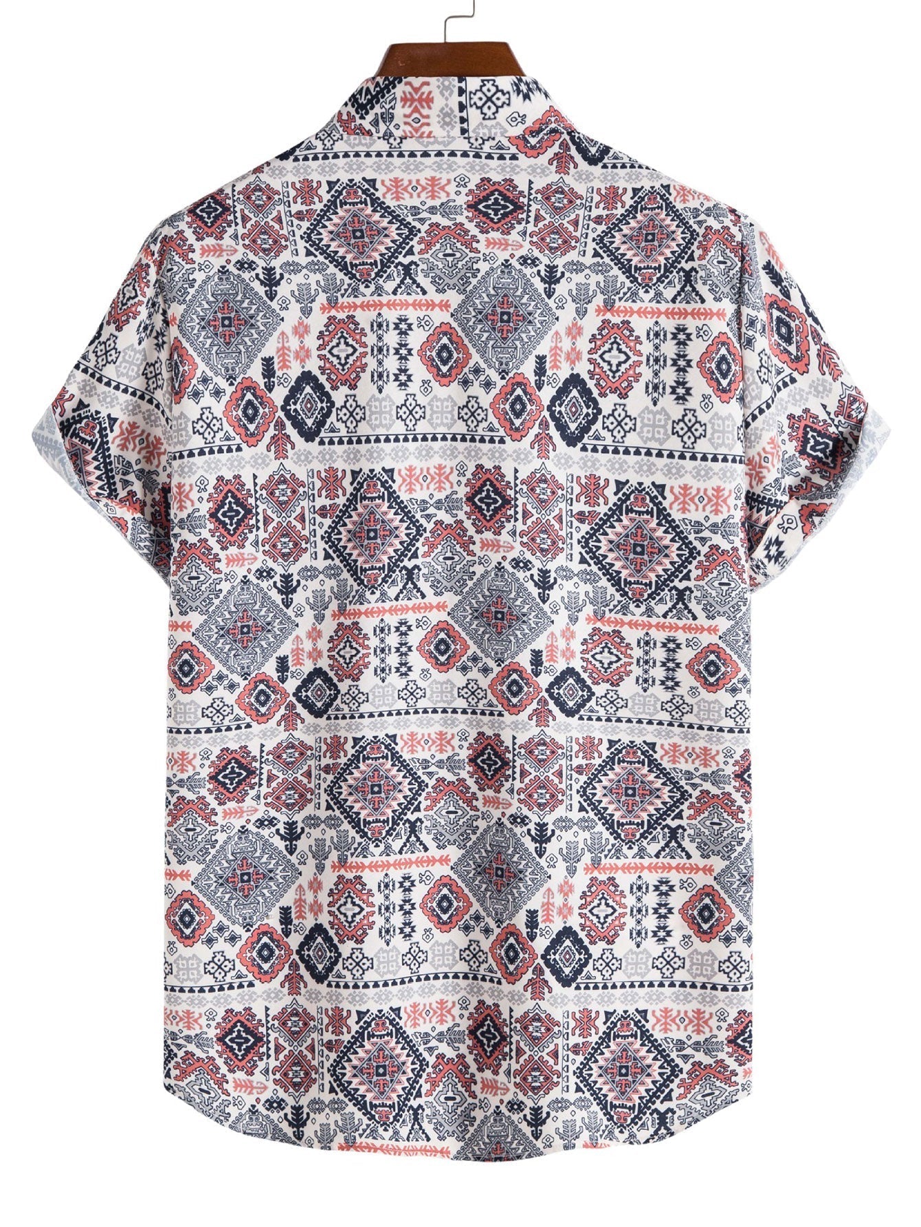 Hemd mit geometrischem Aztekenmuster und Button-down-Camisole
