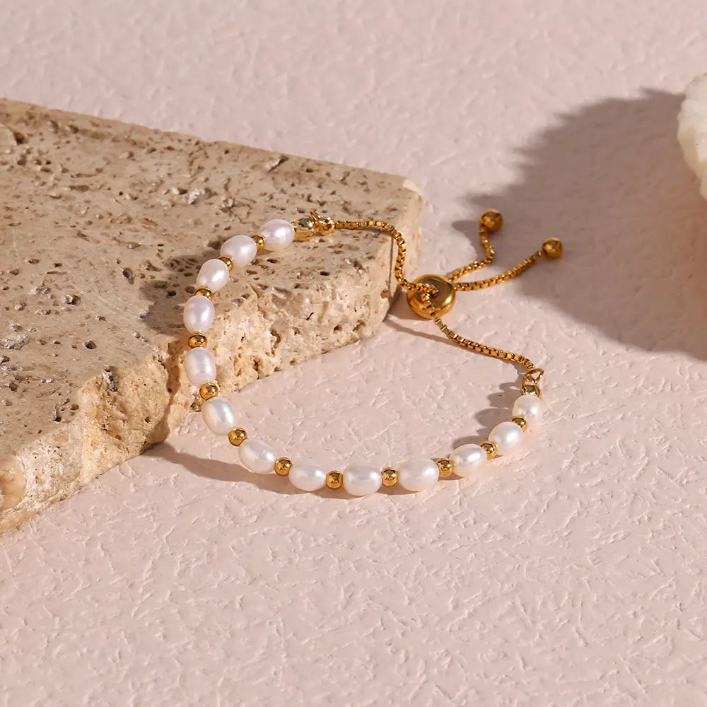 Vintage natürliche Perlenarmband