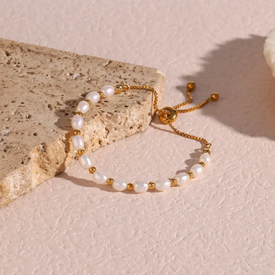 Vintage natürliche Perlenarmband