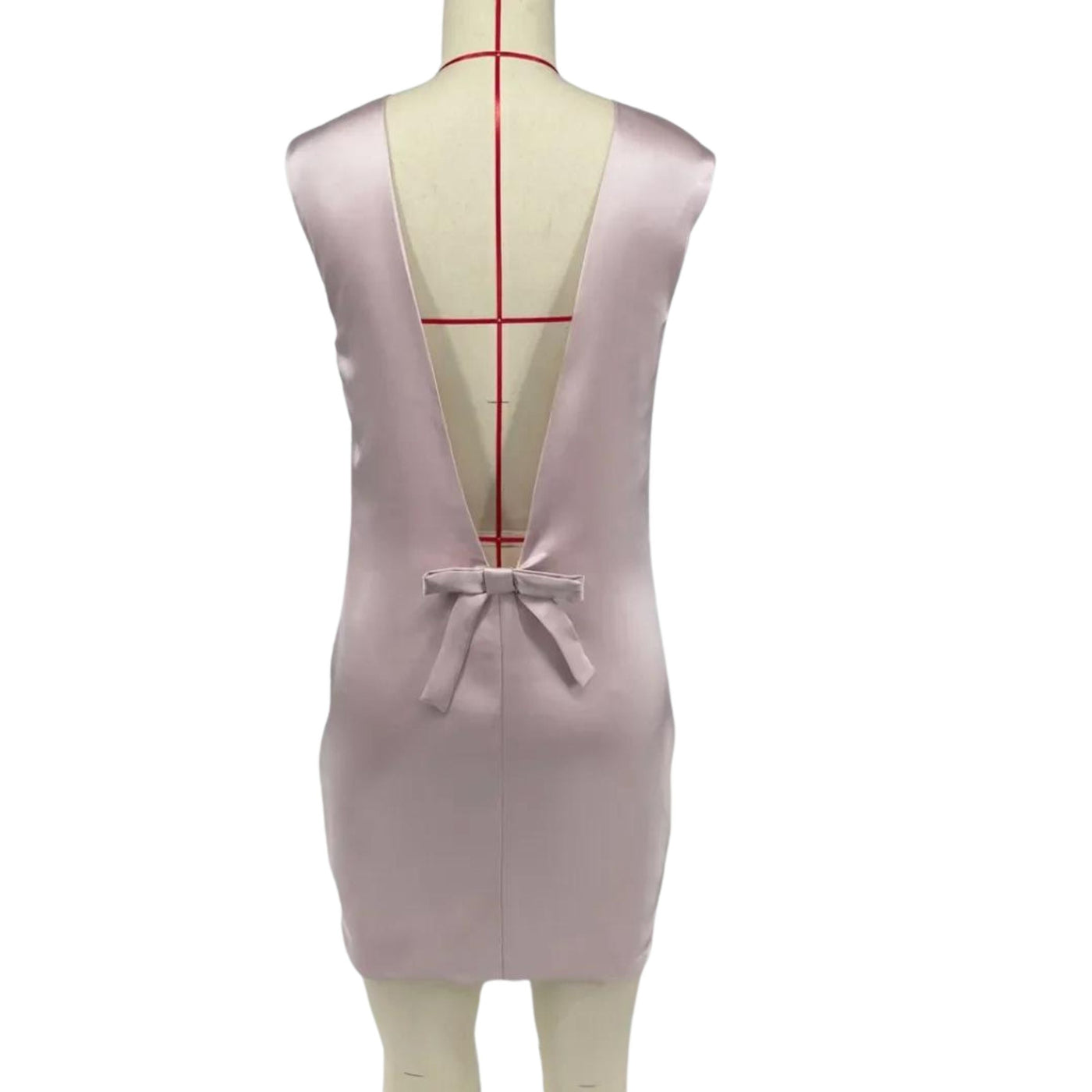 Minikleid mit Schleifendetail auf dem Rücken