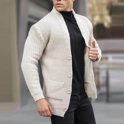 Vincent – Modischer lässiger Slim Fit Pullover in einfarbig
