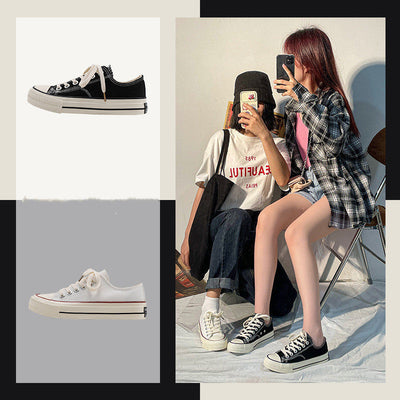 Carol – Niedrige Canvas-Schuhe im 1970er-Stil für Frauen