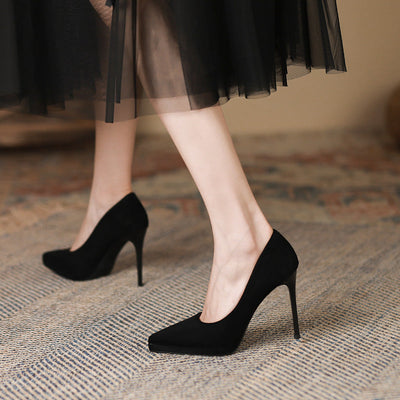 Leah – Spitze High Heels mit Hahnentrittmuster