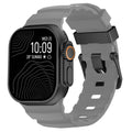 Graues Armband - Schwarze Schließe