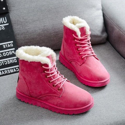 Donna – Flache Damen-Martin-Stiefel mit Schnürung