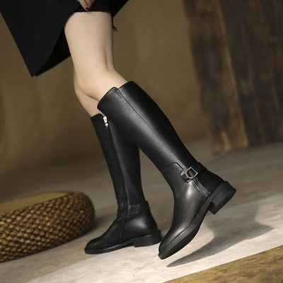 Joan – Kniehohe Damenstiefel mit Schnallen