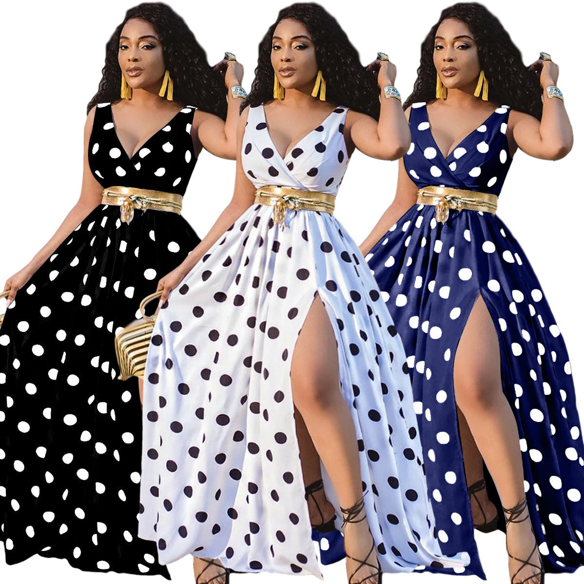 Anna – Sexy Partykleid mit Gürtel in Übergröße