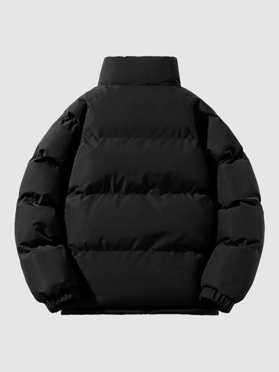 Fleecegefütterte Herren-Pufferjacke mit Wattierung
