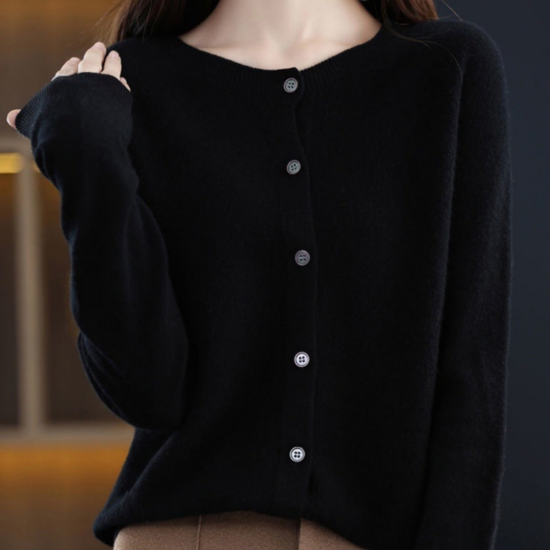 Emily – Merino Wollcardigan mit Kaschmir