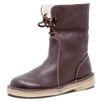 Megan – Warme Damenstiefel mit Kunstfell