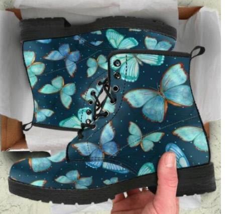 Katy – Bedruckte Damen-Schnürstiefel