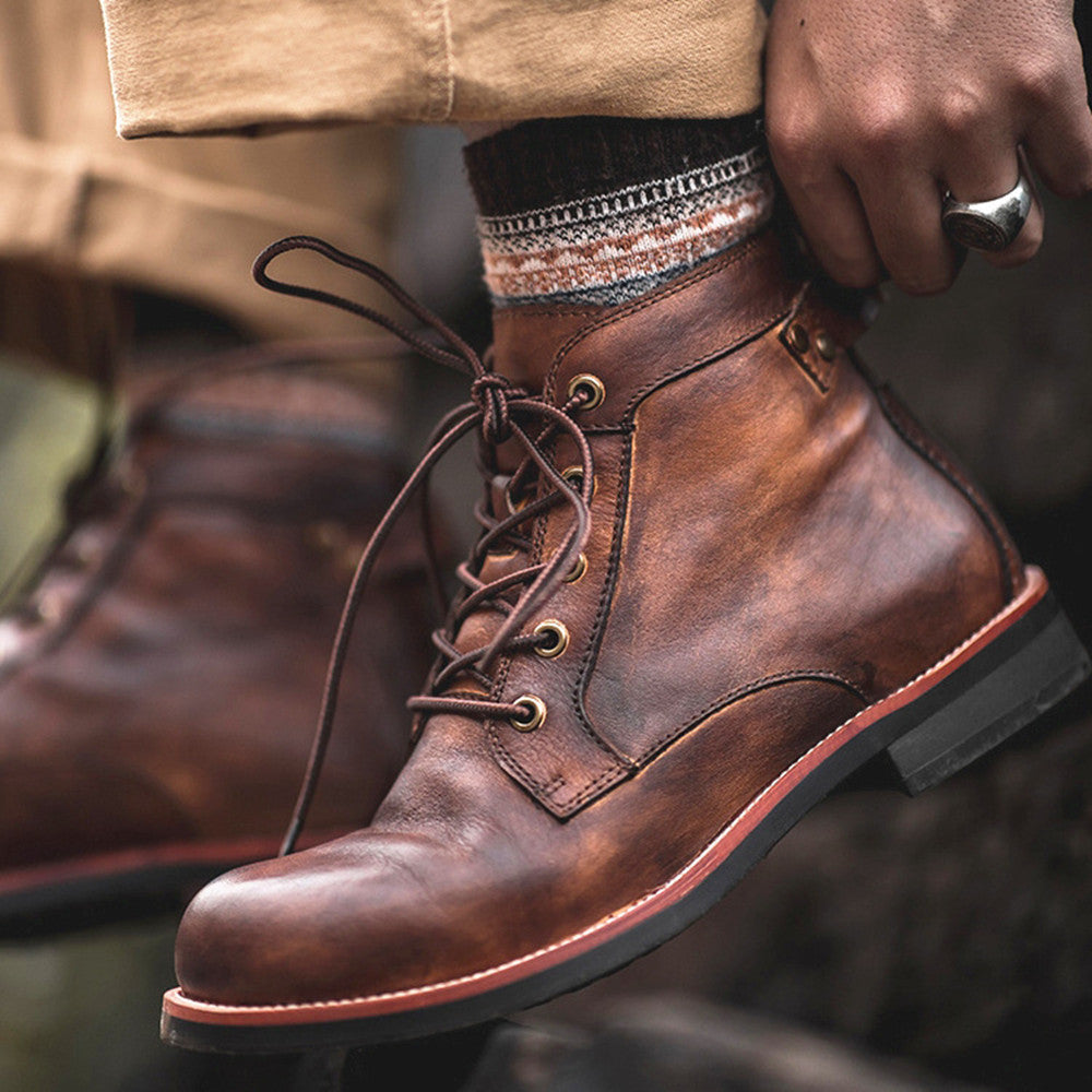 Dominic – Militärische Herrenstiefel in Übergröße