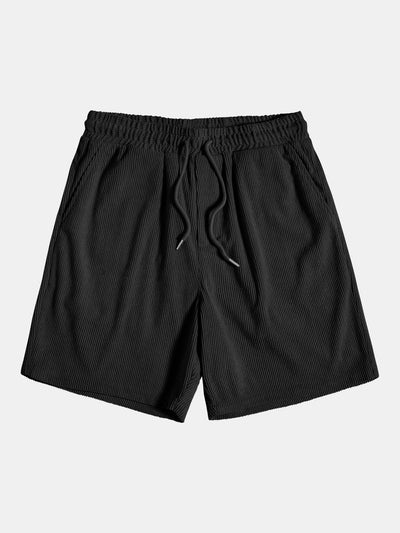 Kurzärmeliges Hemd aus Samt und Shorts mit Knopfverschluss.
