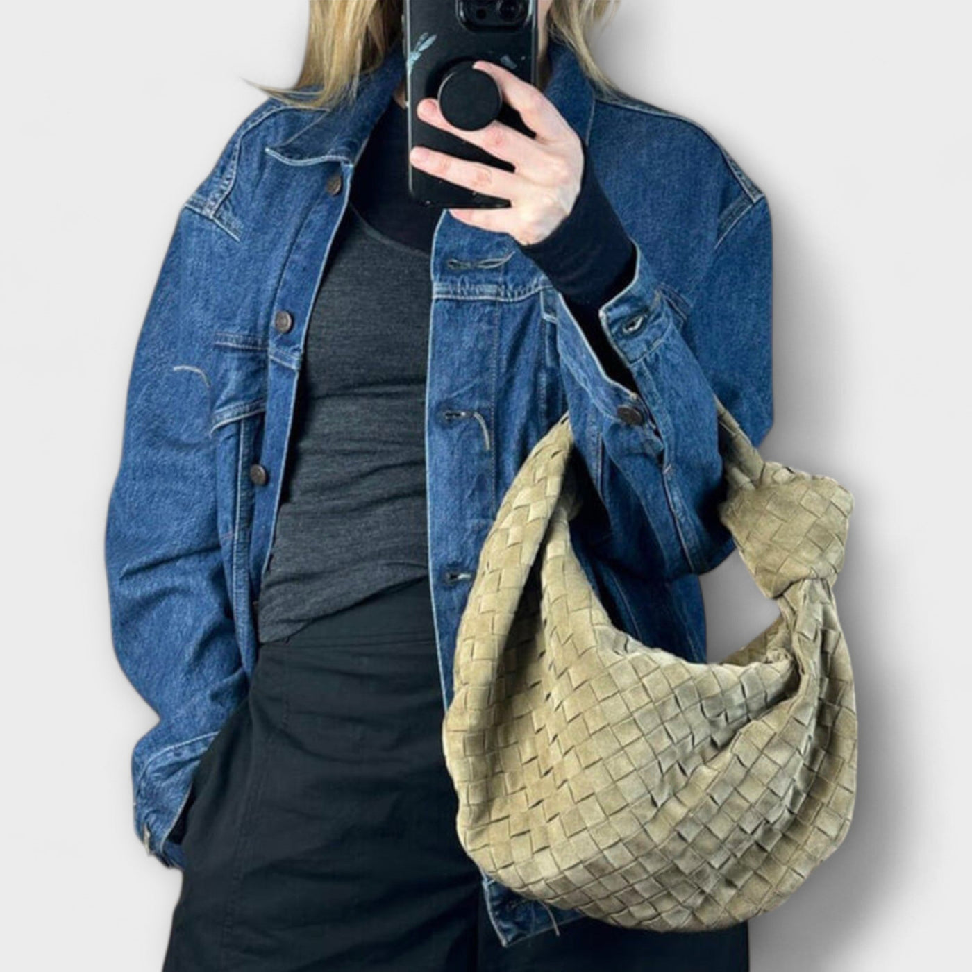 Lora. - Große geflochtene Damenhandtasche
