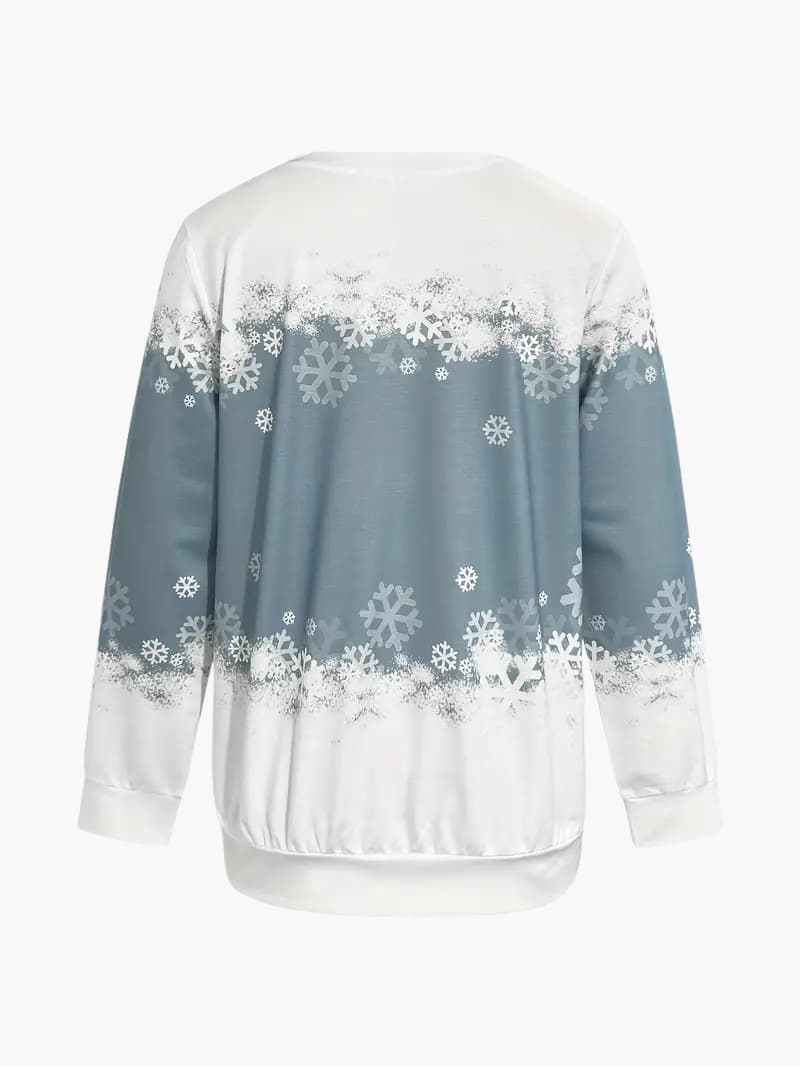 Nina | Damen Weihnachtsdruck Pullover