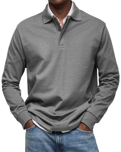 Jaro | Casual Langarm Polo-Shirt
