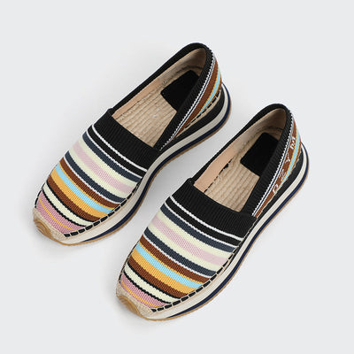 Nicole – Modische Damen-Schuhe aus Baumwolle und Leinen im koreanischen Stil