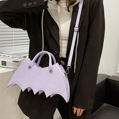 Nicola – Schultertasche mit Spinnennetz-Design für Halloween