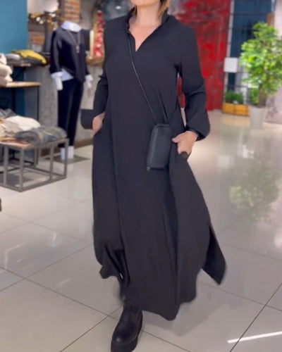 Evia™ | Weites Maxikleid mit Schlitz