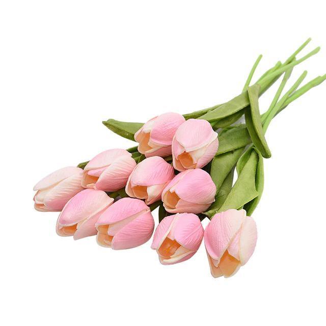 10-teilige Kunsttulpen Künstliche Blumen