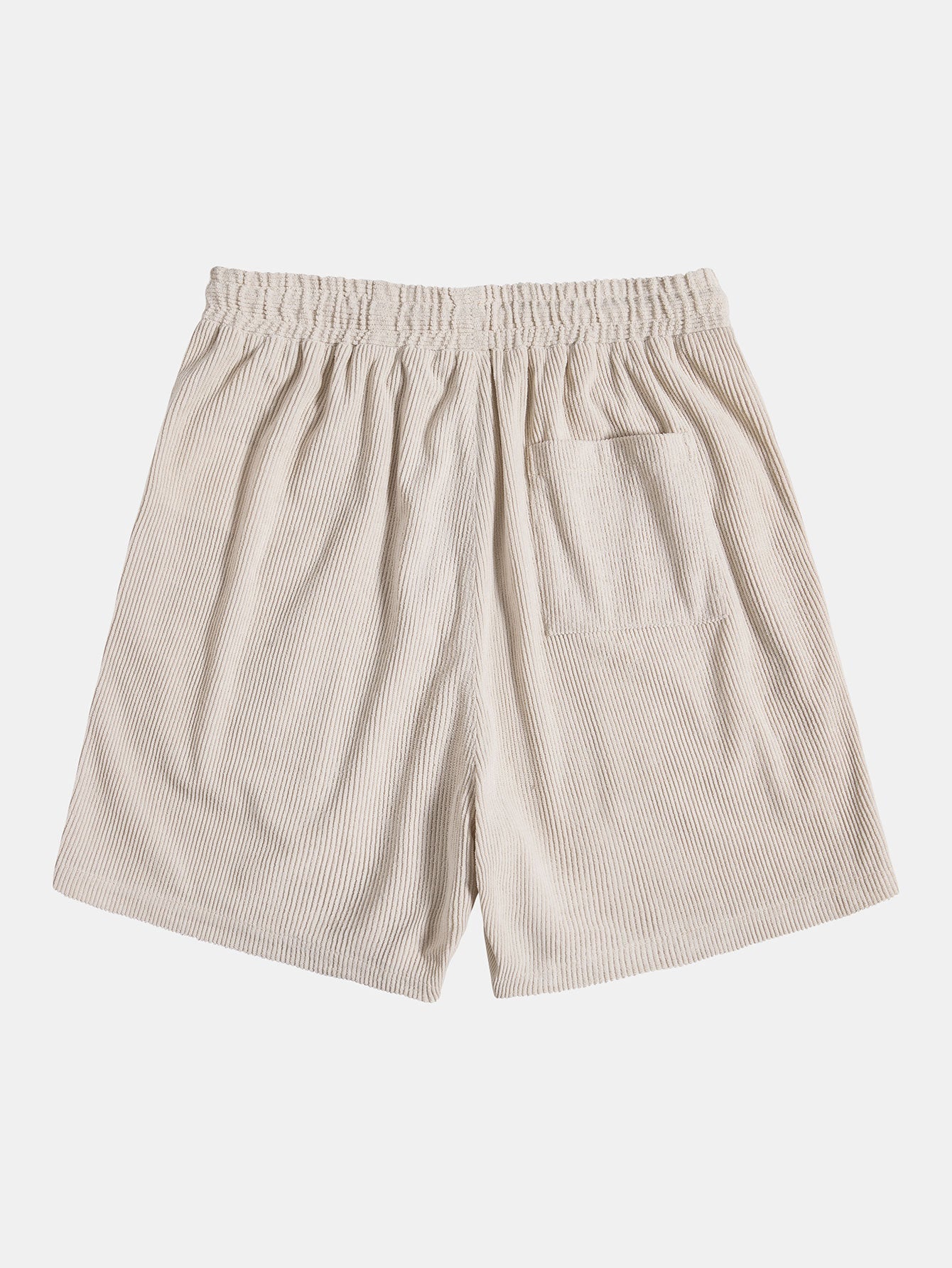 Kurzärmeliges Hemd aus Samt und Shorts mit Knopfverschluss.