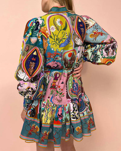 Madeleine - Printed Long Sleeve Dress