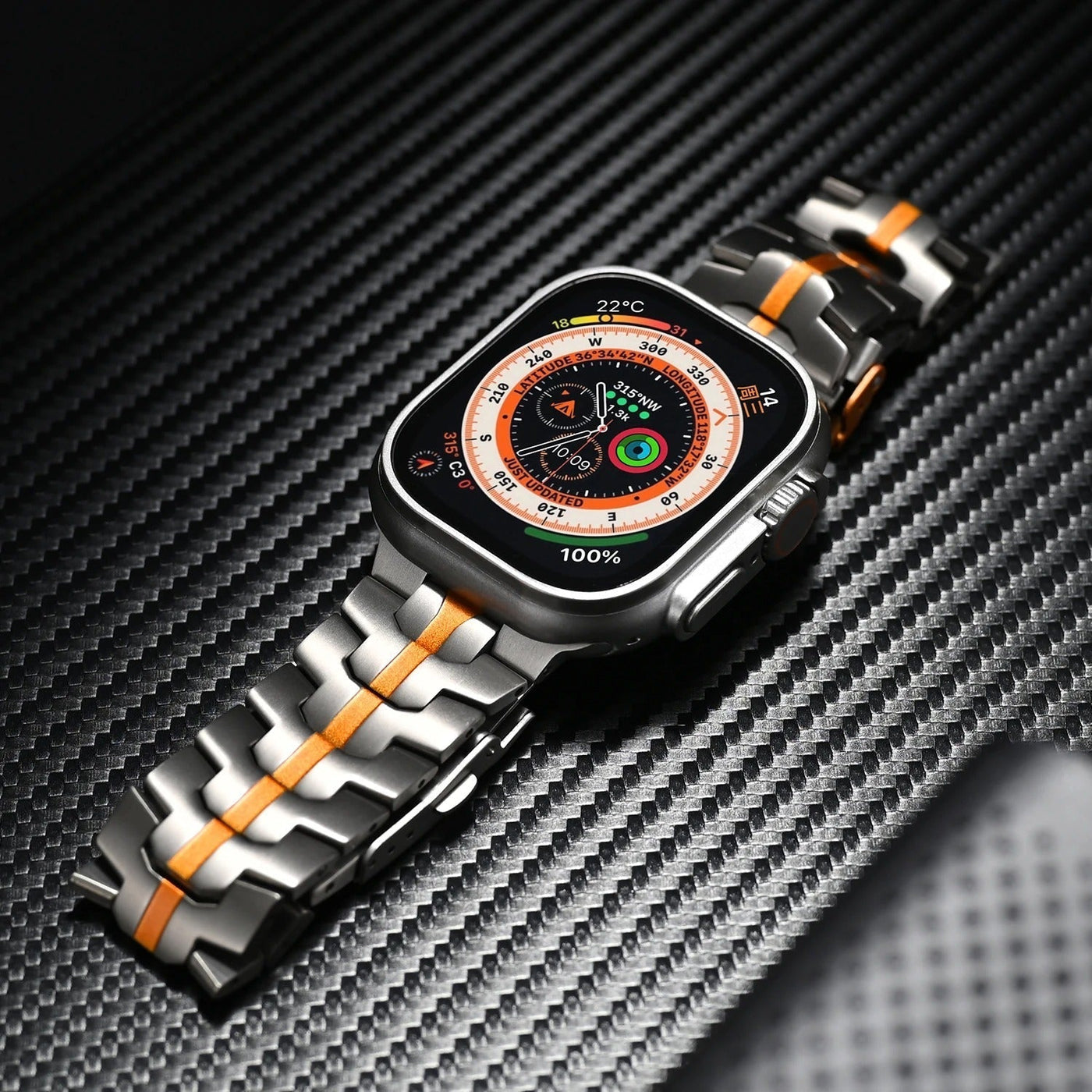 Keith Lane | Luxuriöses Titan-Armband für die Apple Watch