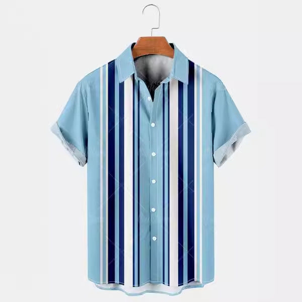 Dennis – 3D Sommer Casual Bedrucktes Hawaiian Shirt für Herren