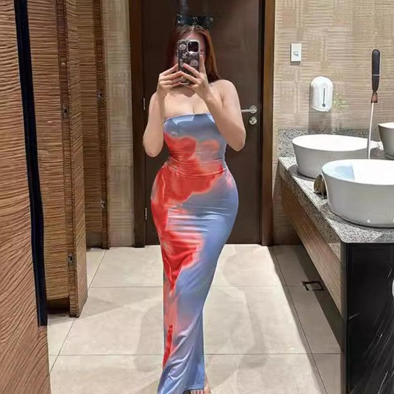 Lucy – Langes Sommerkleid mit sexy Schlitzen für Partys und den Strand