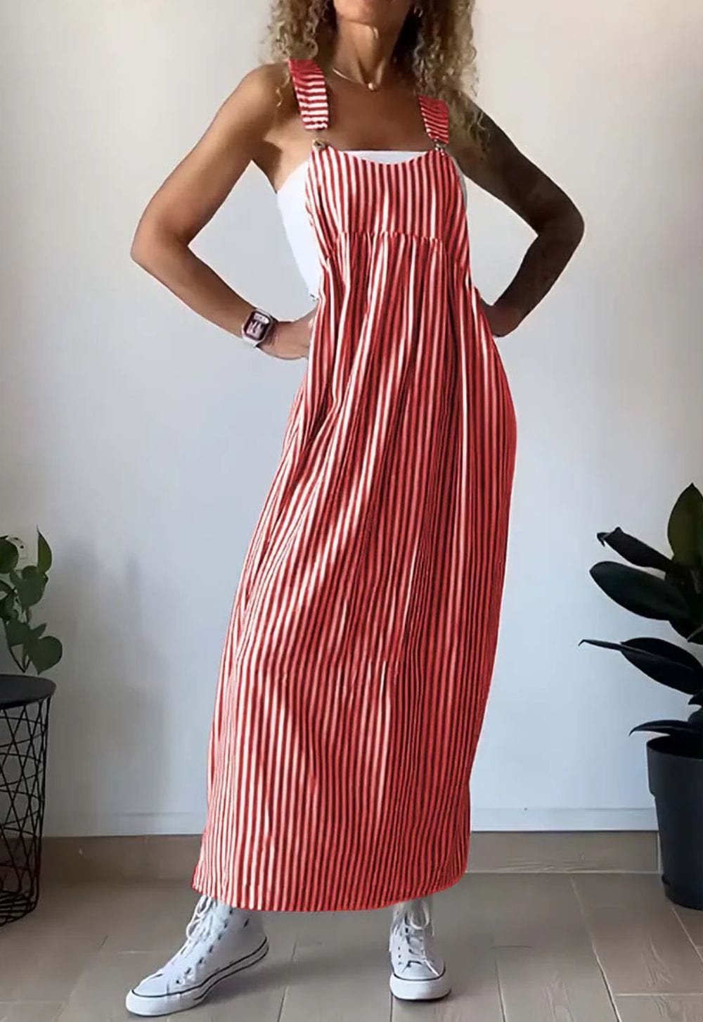 Hannelore® | Lässiges gestreiftes Jumpsuit-Kleid
