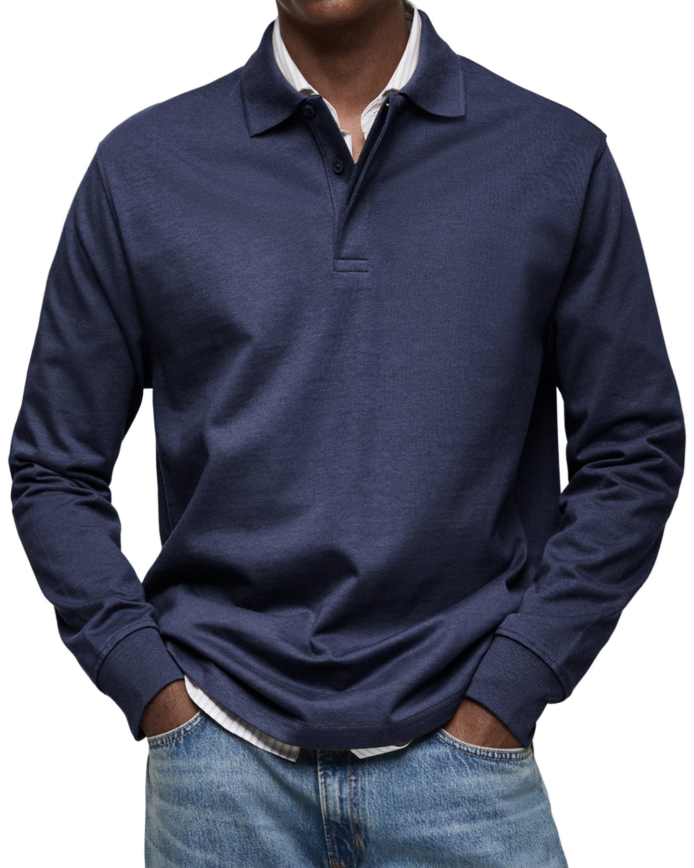 Jaro | Casual Langarm Polo-Shirt