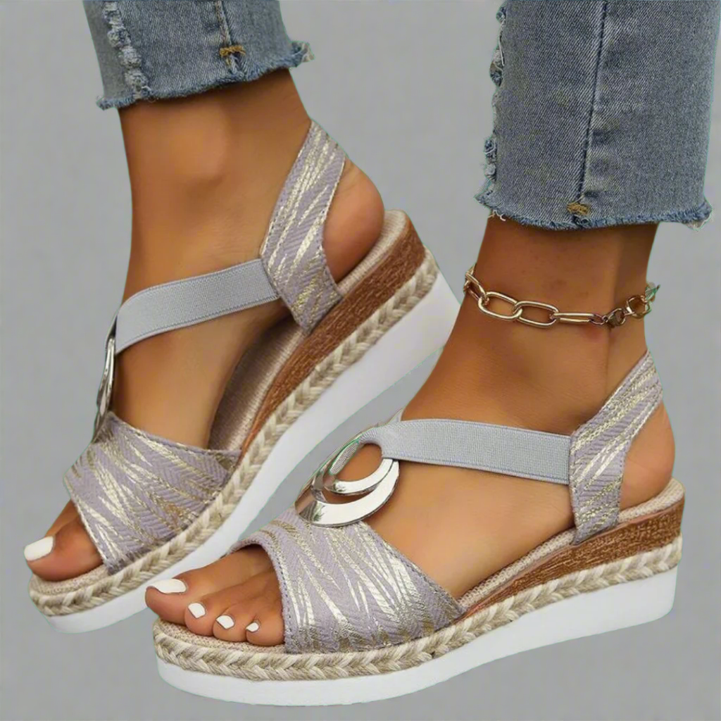 Dahlie | Handgefertigte Wedge-Sandalen aus Premium-Material
