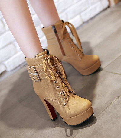 Rachael – Damenstiefel mit hohem Plateauabsatz