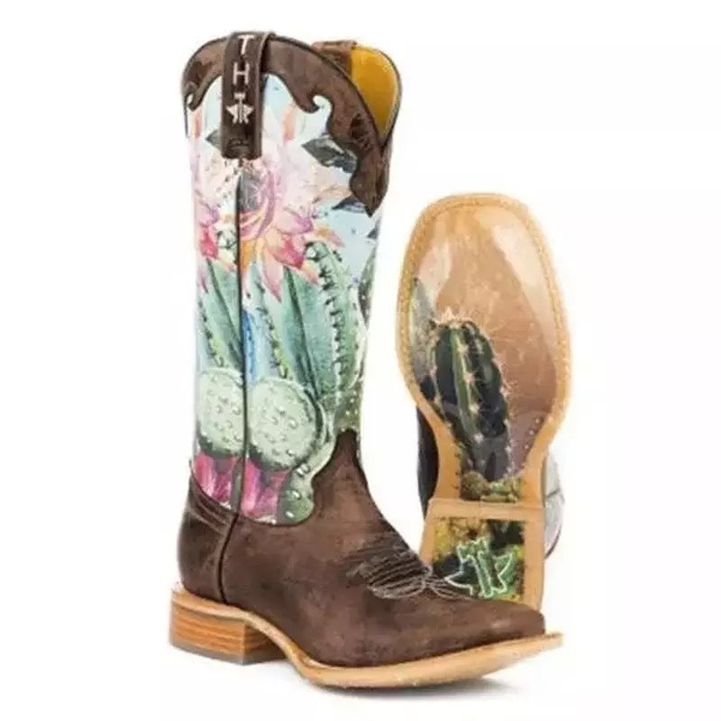 Tracy – Bunte Damenstiefel mit Blumenmuster