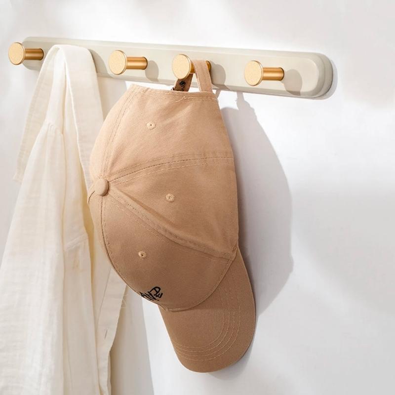Vintage Taupe Wandgarderobe mit Haken