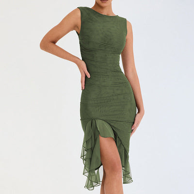 Esme – Schmaler ärmelloser Party-Club-Kleid