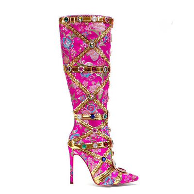 Charlotte – Hochwertige Damenstiefel mit Industrie-Design