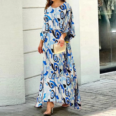 Herlyn - Loose dress with round neckline