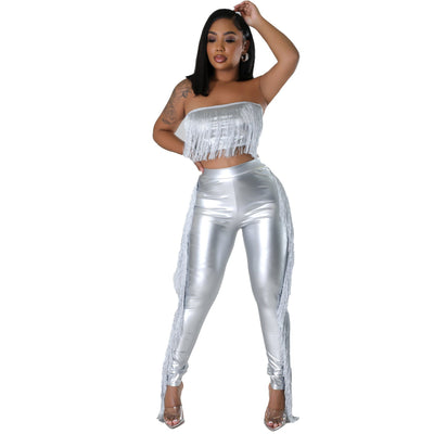 Francesca – Sexy Bandeau-Set mit Fransen und schmaler Passform für Damen