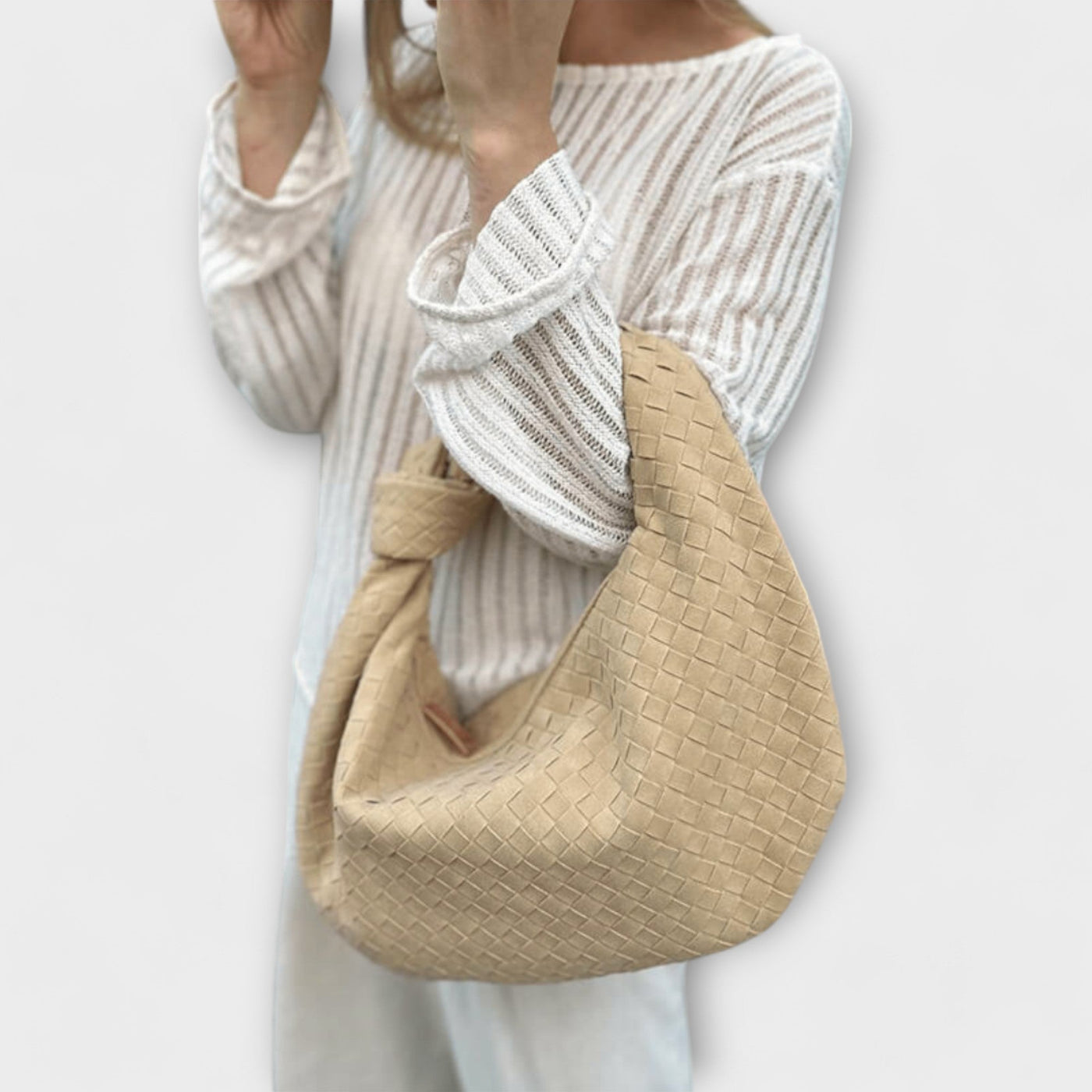 Lora. - Große geflochtene Damenhandtasche