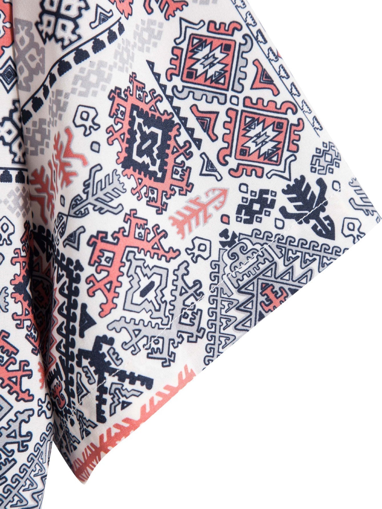 Hemd mit geometrischem Aztekenmuster und Button-down-Camisole
