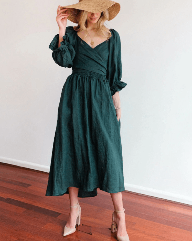 Tana | Französisches Kleid mit Rüschensleeves