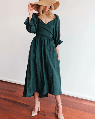 Tana | Französisches Kleid mit Rüschensleeves