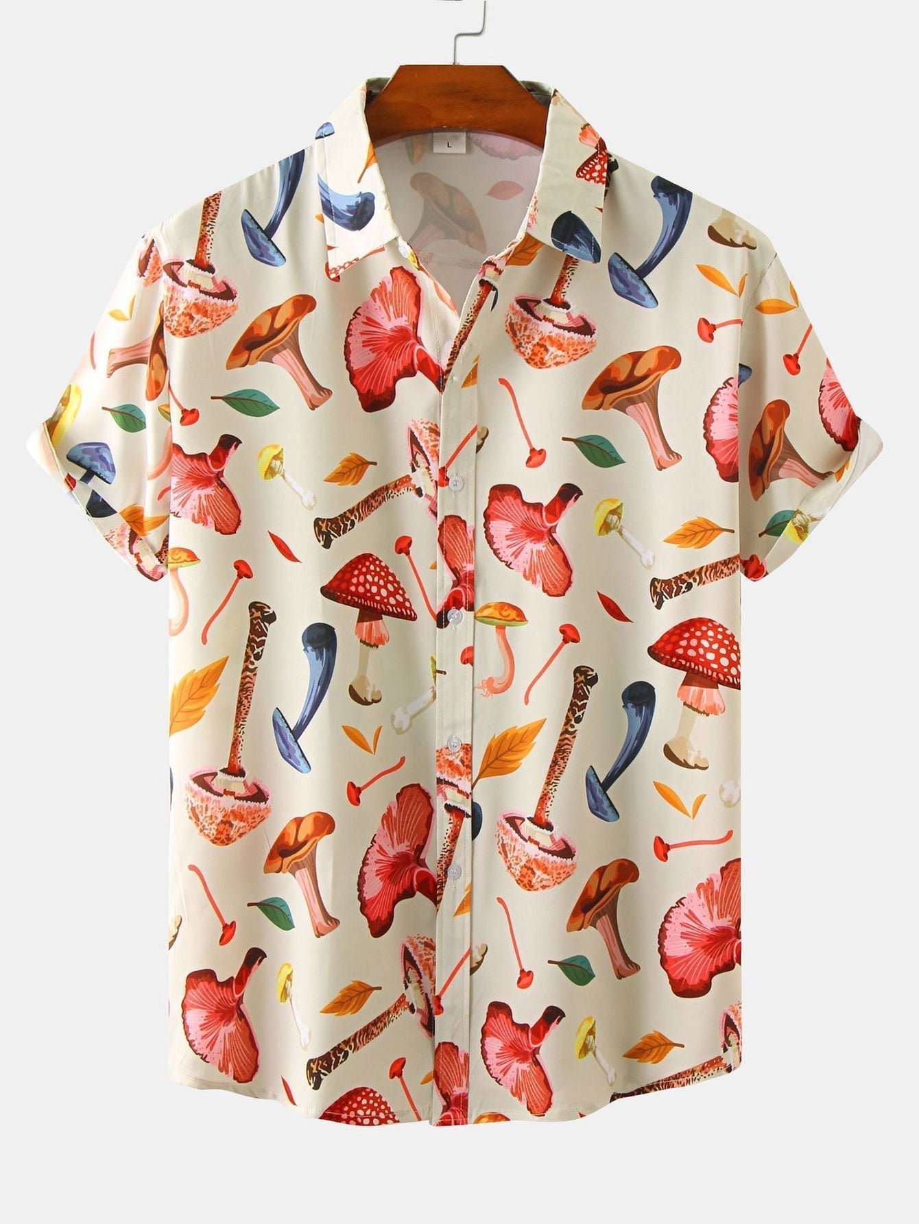 Shirt mit Pilzblattdruck