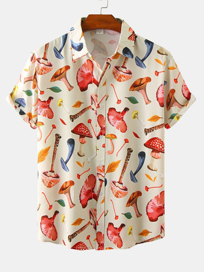 Shirt mit Pilzblattdruck