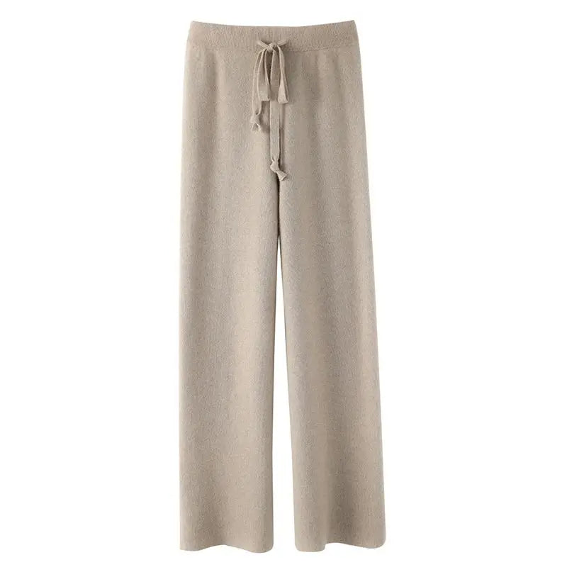 Hose mit hoher Taille Warme Hose